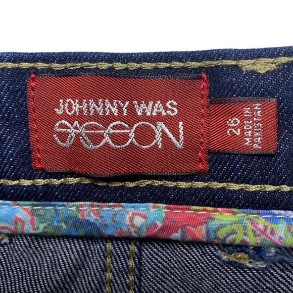 JOHNNY WAS X SASSON Rue De La Flare Jean - Picture 10 of 10
